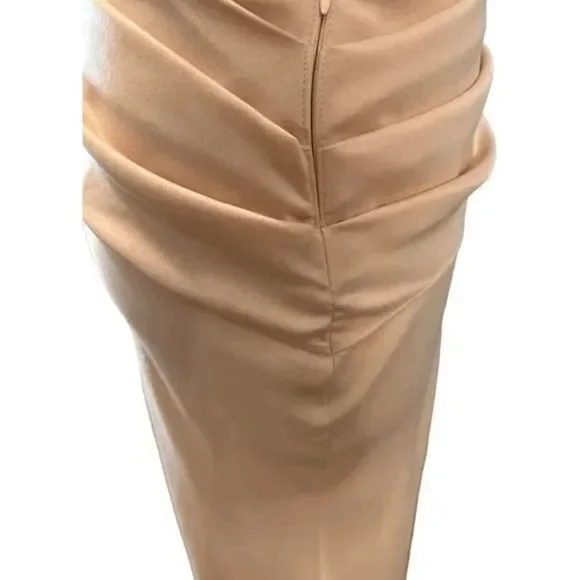 NWT Misha Collection x Revolve Maryan Dress in Pink Rose Cloud Cut Out Faux Wrap - Picture 14 of 14